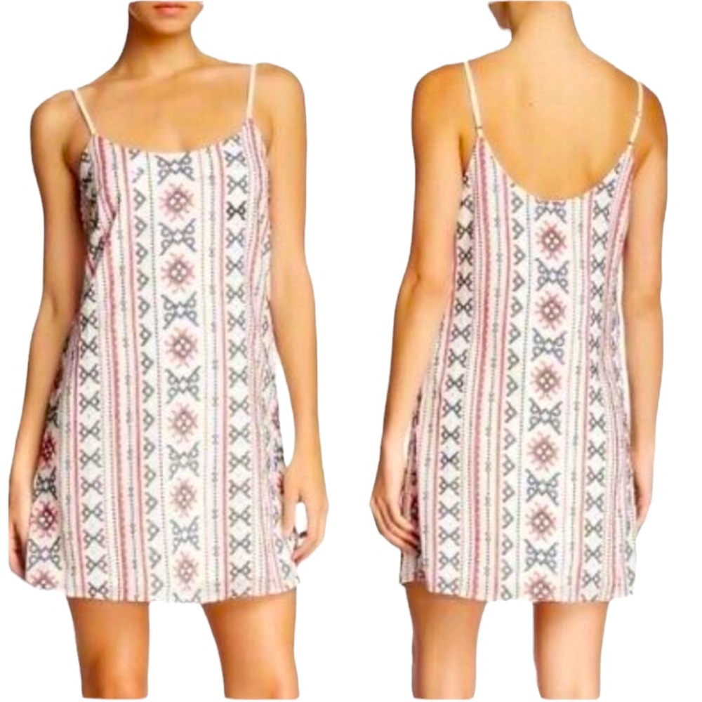 SAM EDELMAN Women’s Spaghetti Strap Cross Stitch Dress. Size: M
